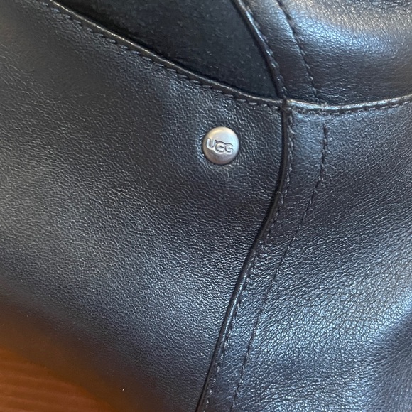 UGG Ravenna Black Over the Knee Wedge Boots size 8 - Picture 2 of 10